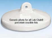 Crucible cover, porcelain, 60mm OD, for LC-D-315, LC-D-326